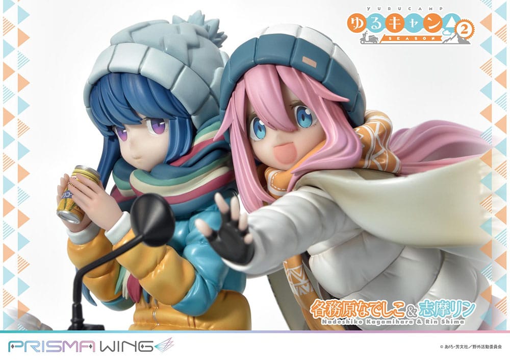 Laid-Back Camp Prisma Wing PVC Statue 1/7 Nadeshiko Kagamihara & Rin Shima 24 cm