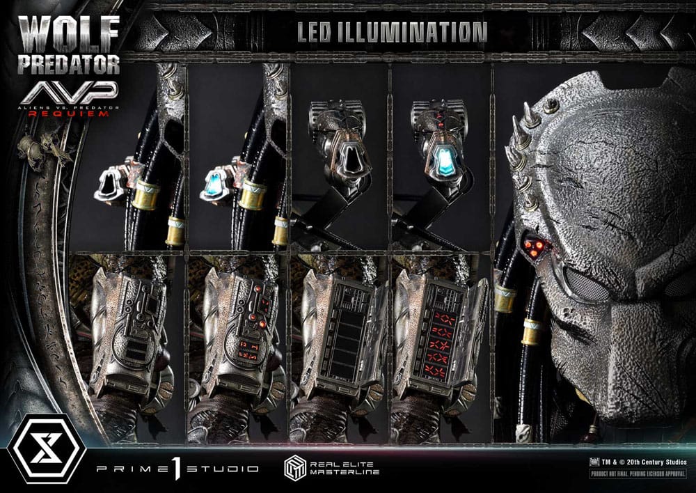 Alien vs. Predator Real Elite Masterline Series Statue 1/3 Requiem Wolf Predator 95 cm