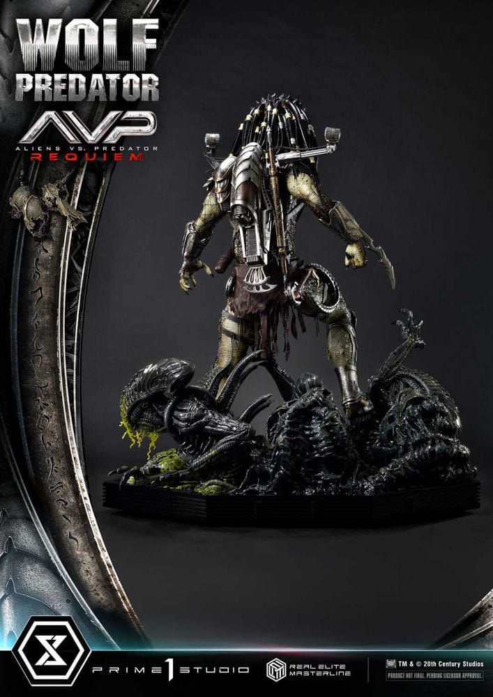 Alien vs. Predator Real Elite Masterline Series Statue 1/3 Requiem Wolf Predator 95 cm