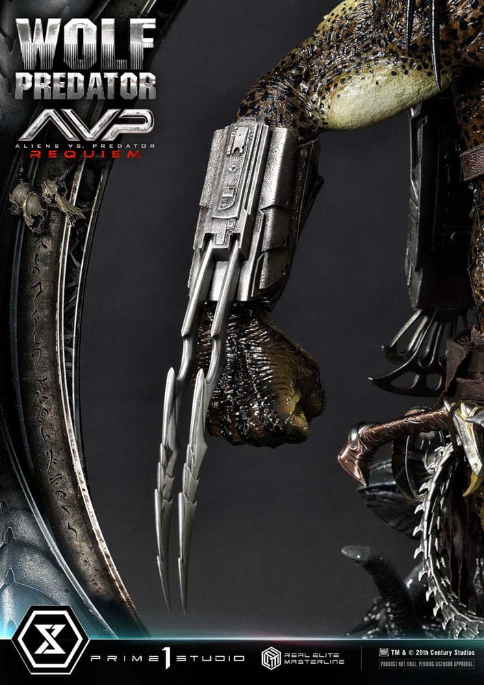 Alien vs. Predator Real Elite Masterline Series Statue 1/3 Requiem Wolf Predator 95 cm