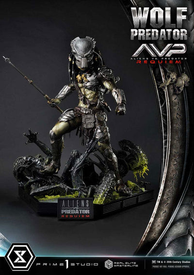 Alien vs. Predator Real Elite Masterline Series Statue 1/3 Requiem Wolf Predator Deluxe Ver. 95 cm