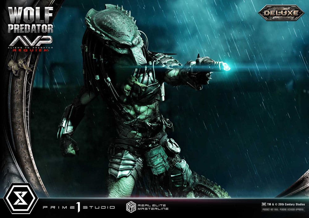 Alien vs. Predator Real Elite Masterline Series Statue 1/3 Requiem Wolf Predator Deluxe Ver. 95 cm