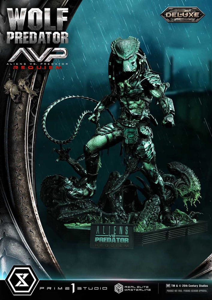 Alien vs. Predator Real Elite Masterline Series Statue 1/3 Requiem Wolf Predator Deluxe Ver. 95 cm