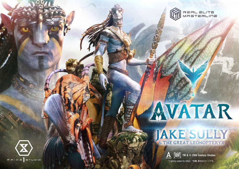 Avatar (Film) Real Elite Masterline Series Statue 1/4 Jake Sully &amp; The Great Leonopteryx 87 cm