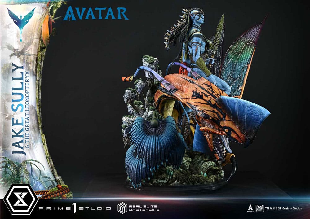 Avatar (Film) Real Elite Masterline Series Statue 1/4 Jake Sully &amp; The Great Leonopteryx 87 cm