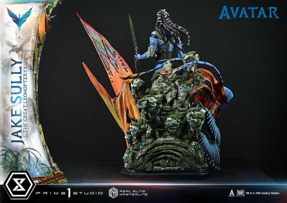 Avatar (Film) Real Elite Masterline Series Statue 1/4 Jake Sully &amp; The Great Leonopteryx 87 cm