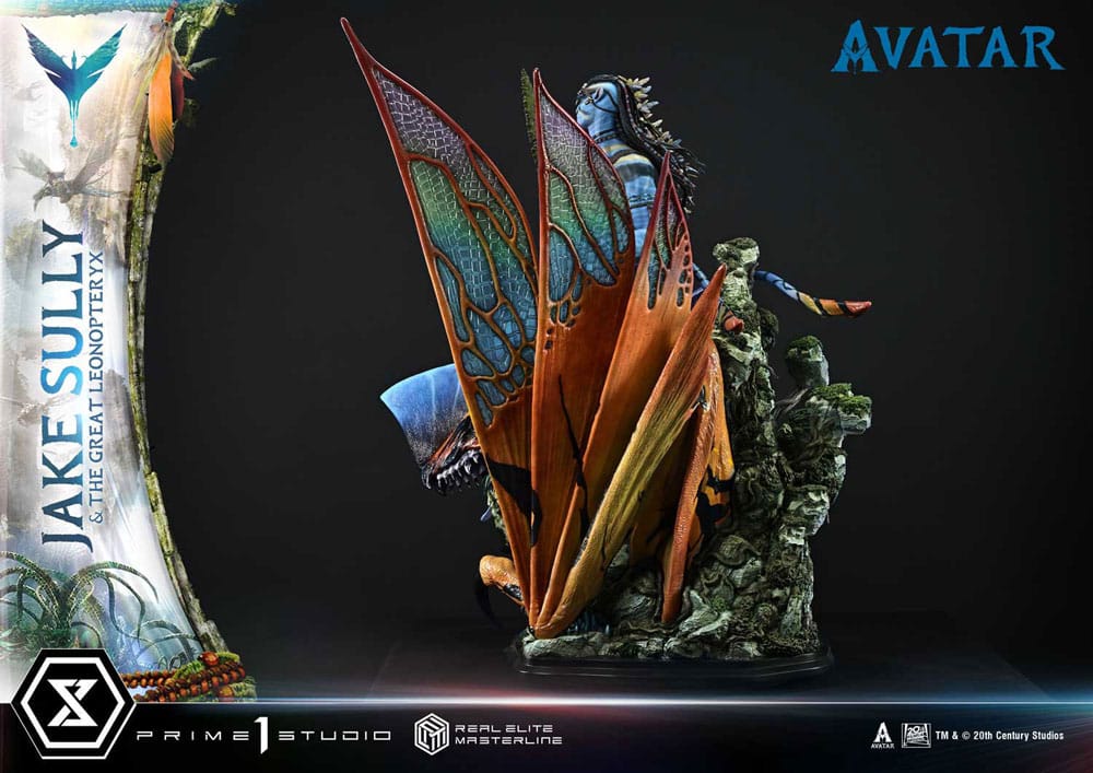Avatar (Film) Real Elite Masterline Series Statue 1/4 Jake Sully & The Great Leonopteryx 87 cm