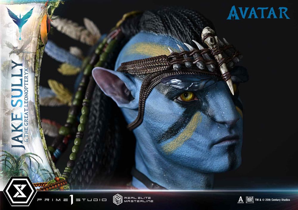 Avatar (Film) Real Elite Masterline Series Statue 1/4 Jake Sully &amp; The Great Leonopteryx 87 cm