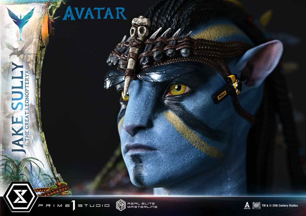 Avatar (Film) Real Elite Masterline Series Statue 1/4 Jake Sully &amp; The Great Leonopteryx 87 cm