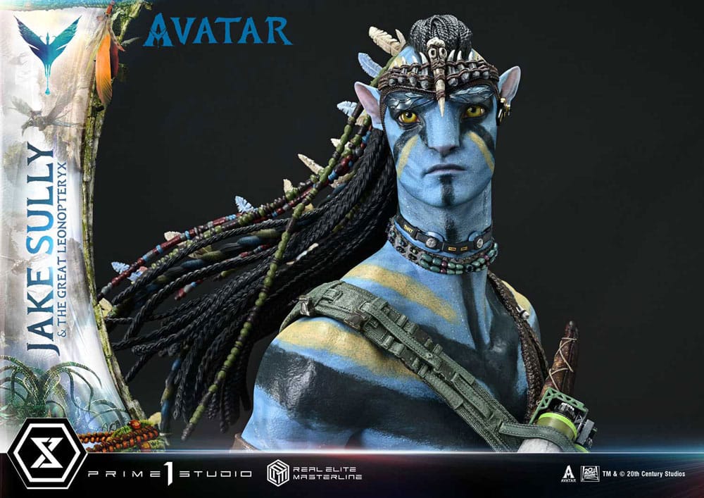 Avatar (Film) Real Elite Masterline Series Statue 1/4 Jake Sully & The Great Leonopteryx 87 cm