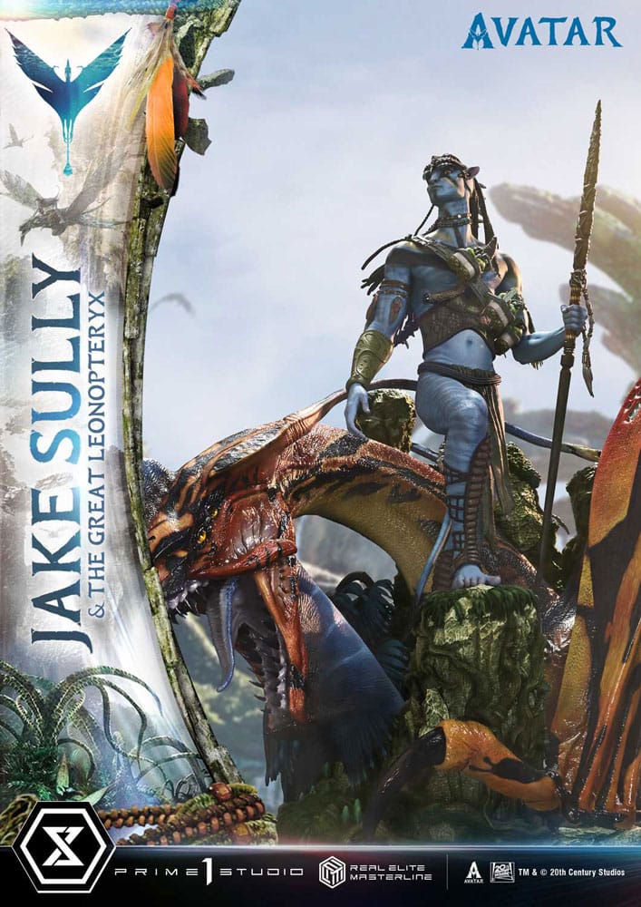 Avatar (Film) Real Elite Masterline Series Statue 1/4 Jake Sully &amp; The Great Leonopteryx 87 cm