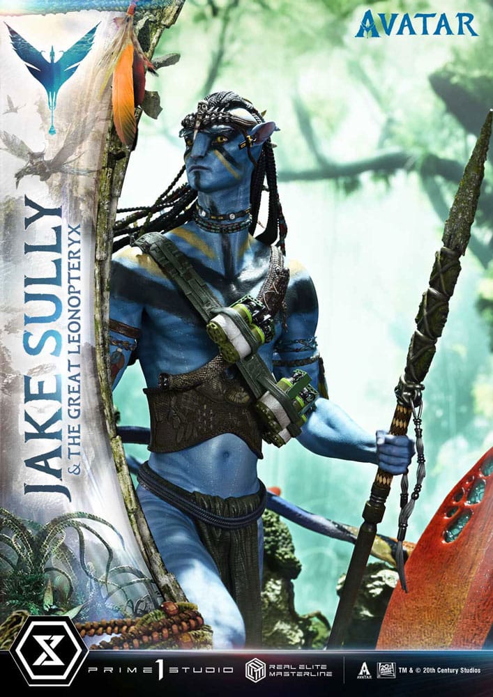 Avatar (Film) Real Elite Masterline Series Statue 1/4 Jake Sully &amp; The Great Leonopteryx 87 cm