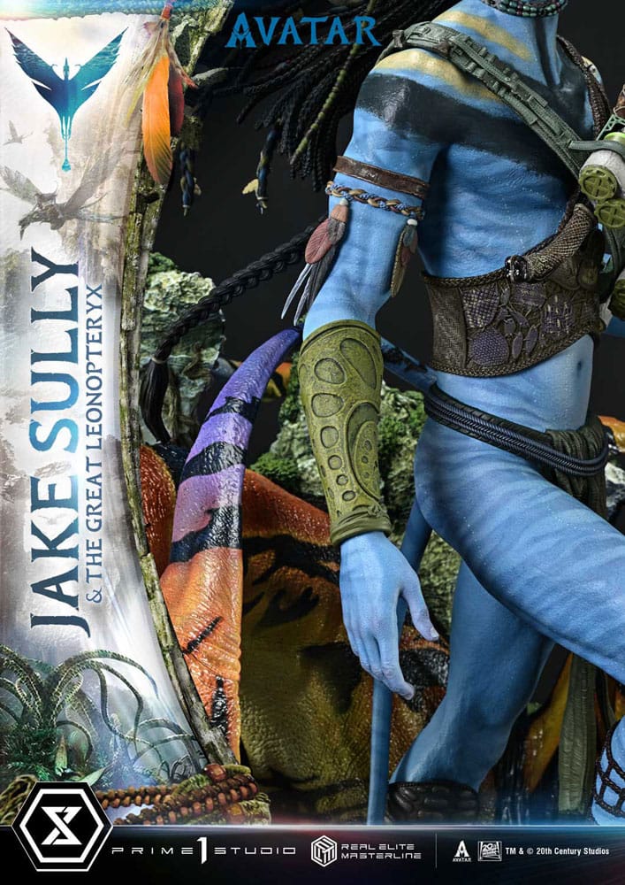 Avatar (Film) Real Elite Masterline Series Statue 1/4 Jake Sully &amp; The Great Leonopteryx 87 cm