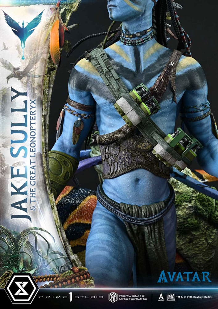 Avatar (Film) Real Elite Masterline Series Statue 1/4 Jake Sully &amp; The Great Leonopteryx 87 cm