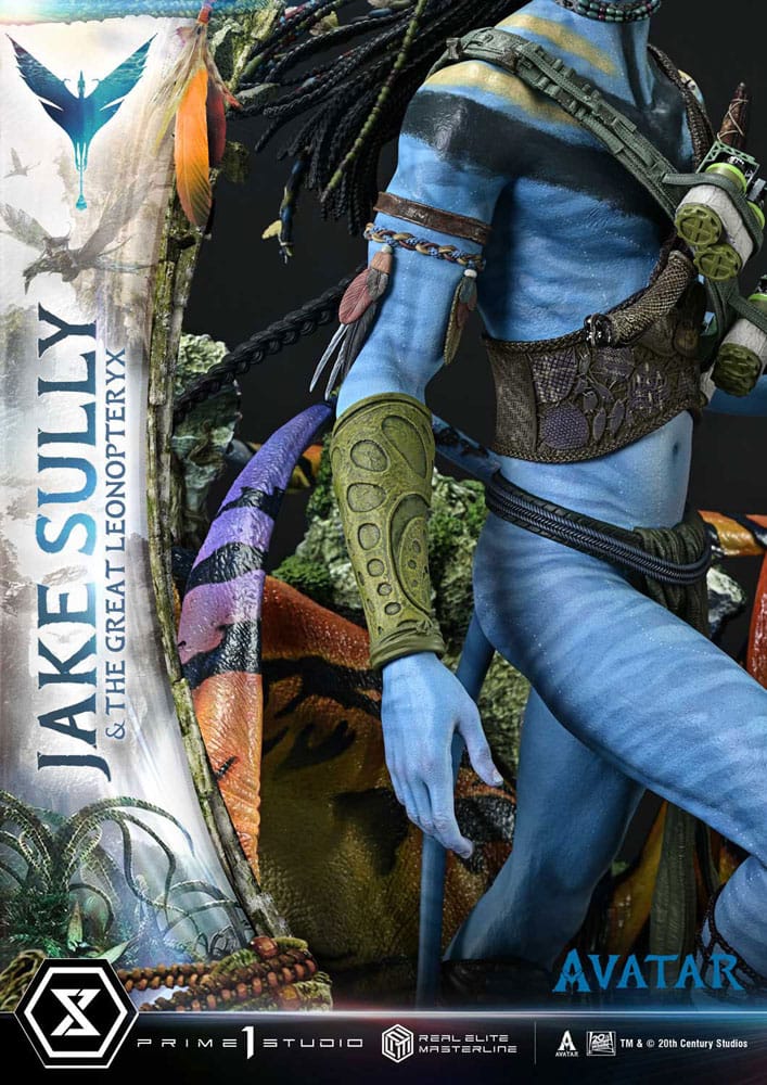 Avatar (Film) Real Elite Masterline Series Statue 1/4 Jake Sully &amp; The Great Leonopteryx 87 cm