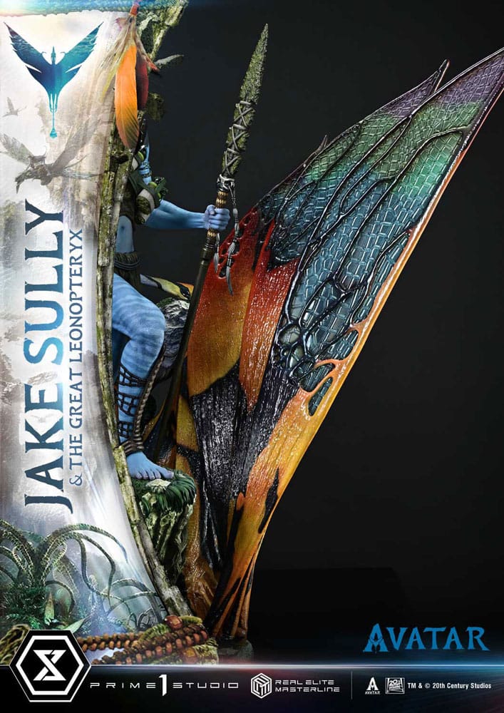 Avatar (Film) Real Elite Masterline Series Statue 1/4 Jake Sully &amp; The Great Leonopteryx 87 cm