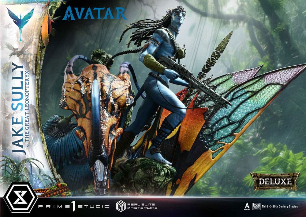 Avatar (Film) Real Elite Masterline Series Statue 1/4 Jake Sully & The Great Leonopteryx Deluxe Ver. 87 cm