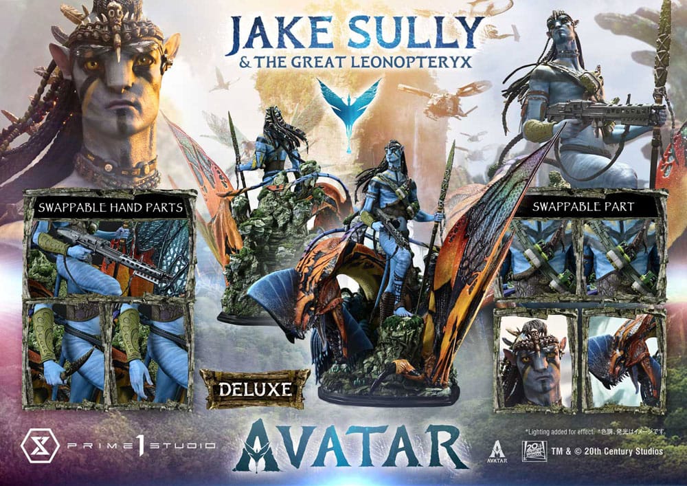 Avatar (Film) Real Elite Masterline Series Statue 1/4 Jake Sully & The Great Leonopteryx Deluxe Ver. 87 cm