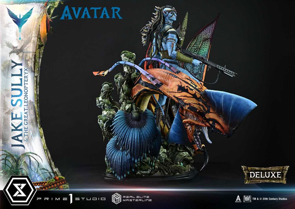 Avatar (Film) Real Elite Masterline Series Statue 1/4 Jake Sully & The Great Leonopteryx Deluxe Ver. 87 cm