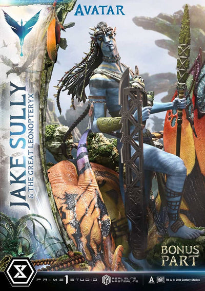 Avatar (Film) Real Elite Masterline Series Statue 1/4 Jake Sully & The Great Leonopteryx Deluxe Bonus Ver. 87 cm