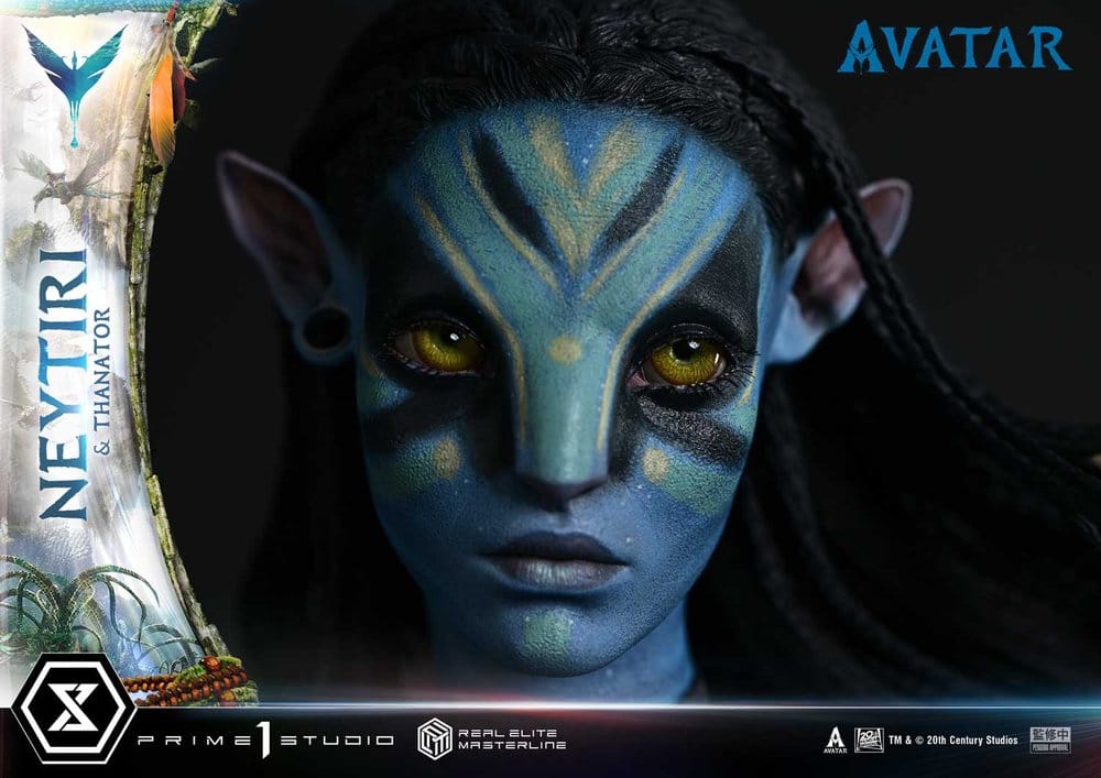 Avatar (Film) Real Elite Masterline Series Statue 1/4 Neytiri &amp; Thanator 75 cm