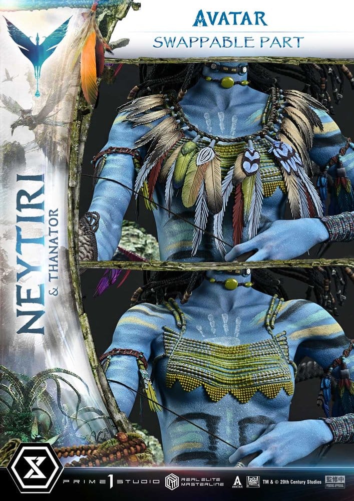 Avatar (Film) Real Elite Masterline Series Statue 1/4 Neytiri &amp; Thanator 75 cm