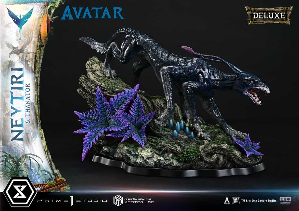 Avatar (Film) Real Elite Masterline Series Statue 1/4 Neytiri &amp; Thanator Deluxe Version 75 cm