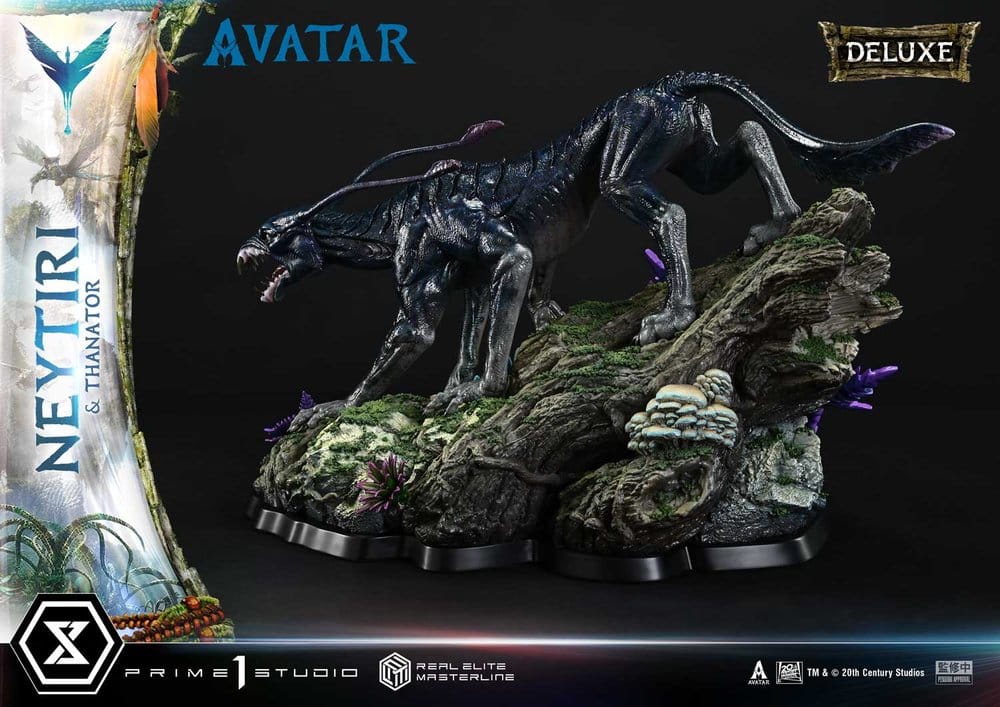 Avatar (Film) Real Elite Masterline Series Statue 1/4 Neytiri &amp; Thanator Deluxe Version 75 cm