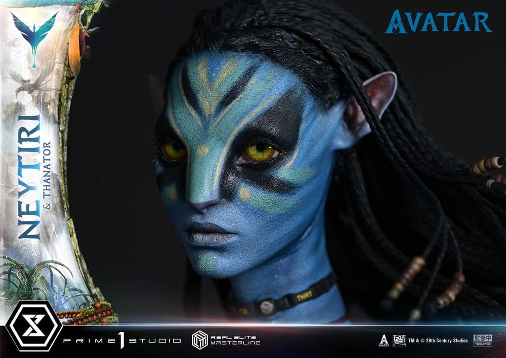 Avatar (Film) Real Elite Masterline Series Statue 1/4 Neytiri &amp; Thanator Deluxe Version 75 cm