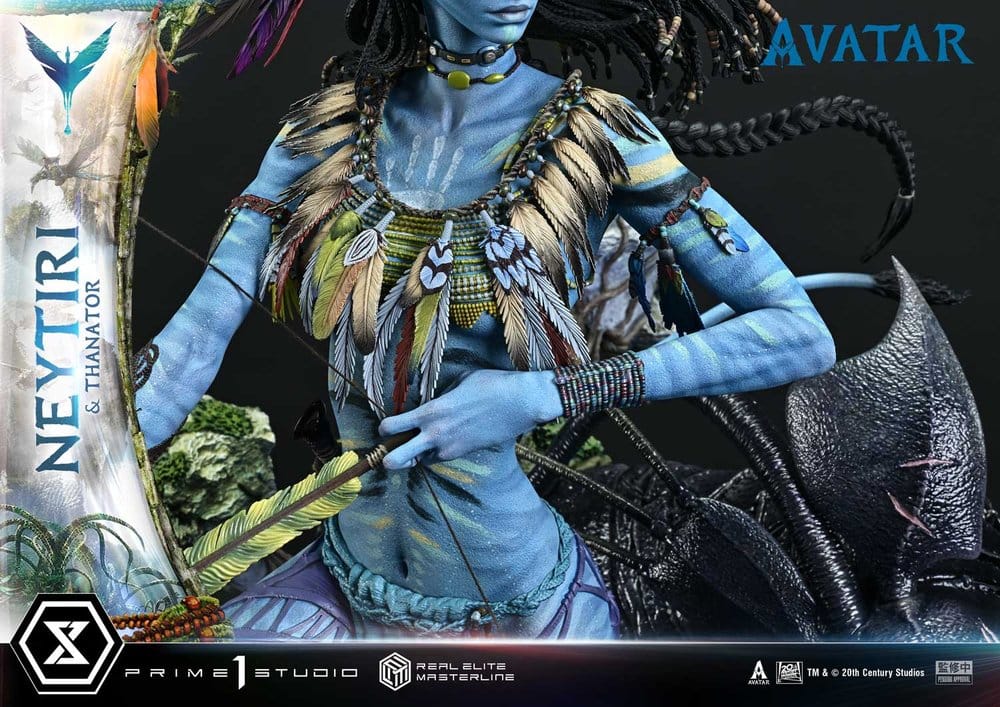 Avatar (Film) Real Elite Masterline Series Statue 1/4 Neytiri &amp; Thanator Deluxe Version 75 cm