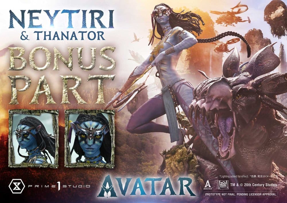 Avatar (Film) Real Elite Masterline Series Statue 1/4 Neytiri &amp; Thanator Deluxe Bonus Version 75 cm