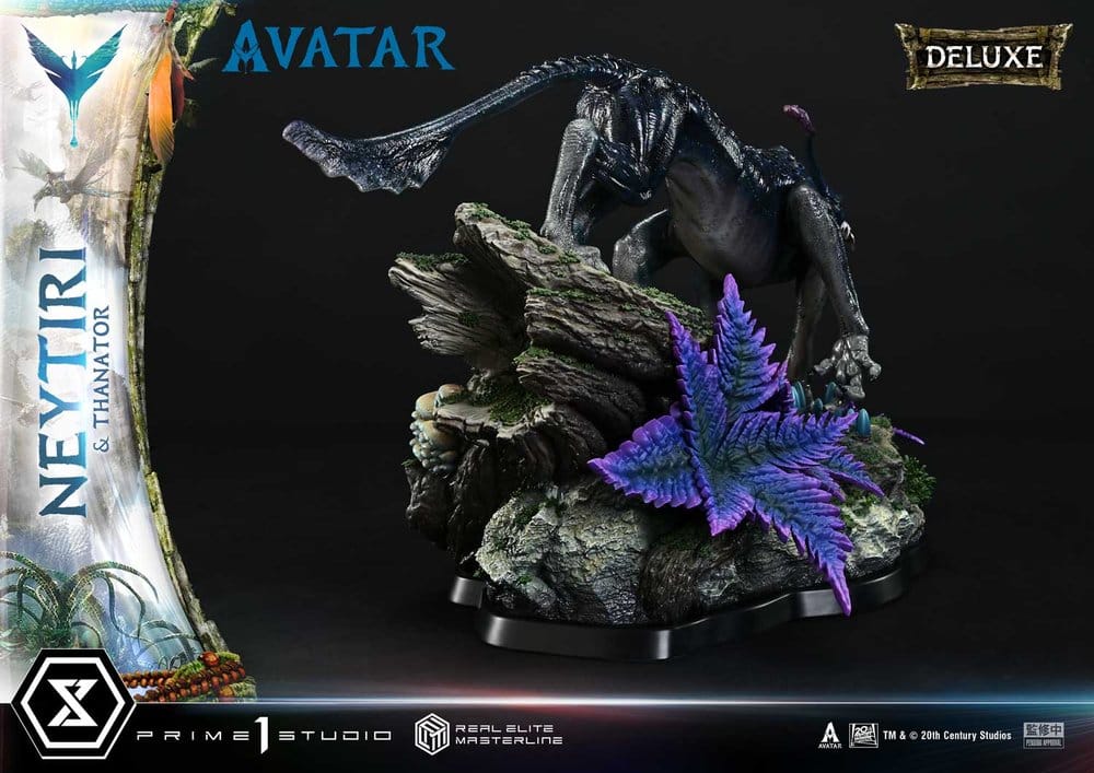 Avatar (Film) Real Elite Masterline Series Statue 1/4 Neytiri &amp; Thanator Deluxe Bonus Version 75 cm