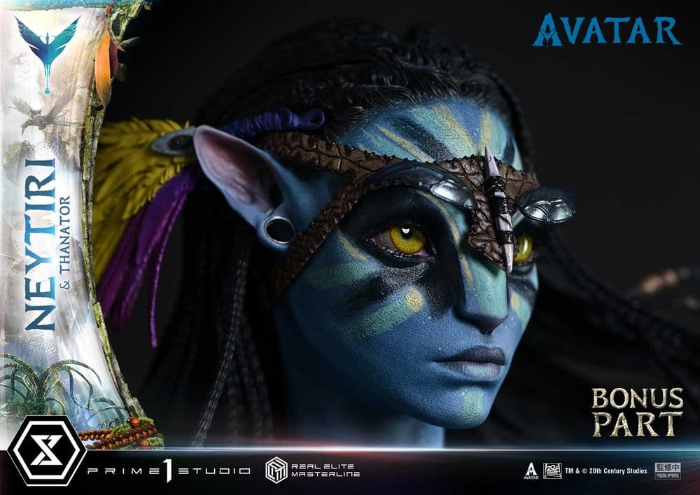 Avatar (Film) Real Elite Masterline Series Statue 1/4 Neytiri &amp; Thanator Deluxe Bonus Version 75 cm