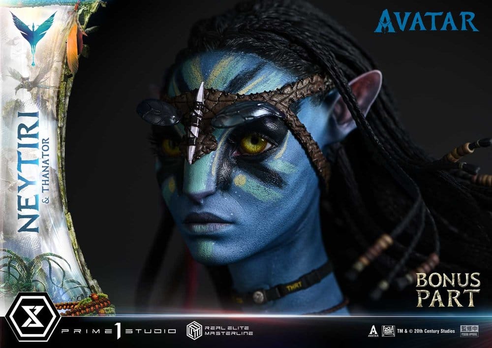 Avatar (Film) Real Elite Masterline Series Statue 1/4 Neytiri &amp; Thanator Deluxe Bonus Version 75 cm