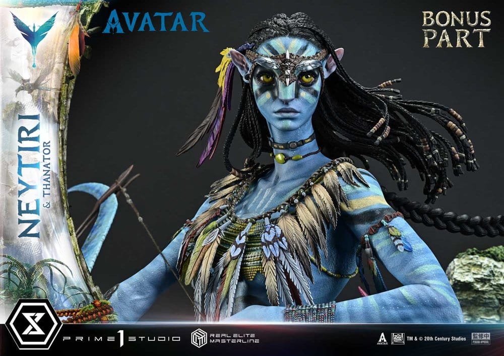 Avatar (Film) Real Elite Masterline Series Statue 1/4 Neytiri &amp; Thanator Deluxe Bonus Version 75 cm