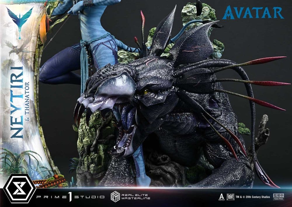 Avatar (Film) Real Elite Masterline Series Statue 1/4 Neytiri &amp; Thanator Deluxe Bonus Version 75 cm