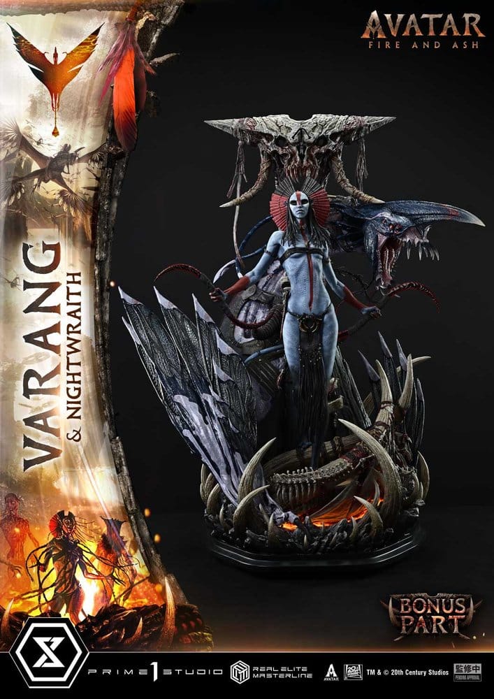 Avatar: Fire and Ash (Film) Real Elite Masterline Series Statue 1/4 Varang & Nightwraith Avatar Legacy Collection Bonus Version 96 cm