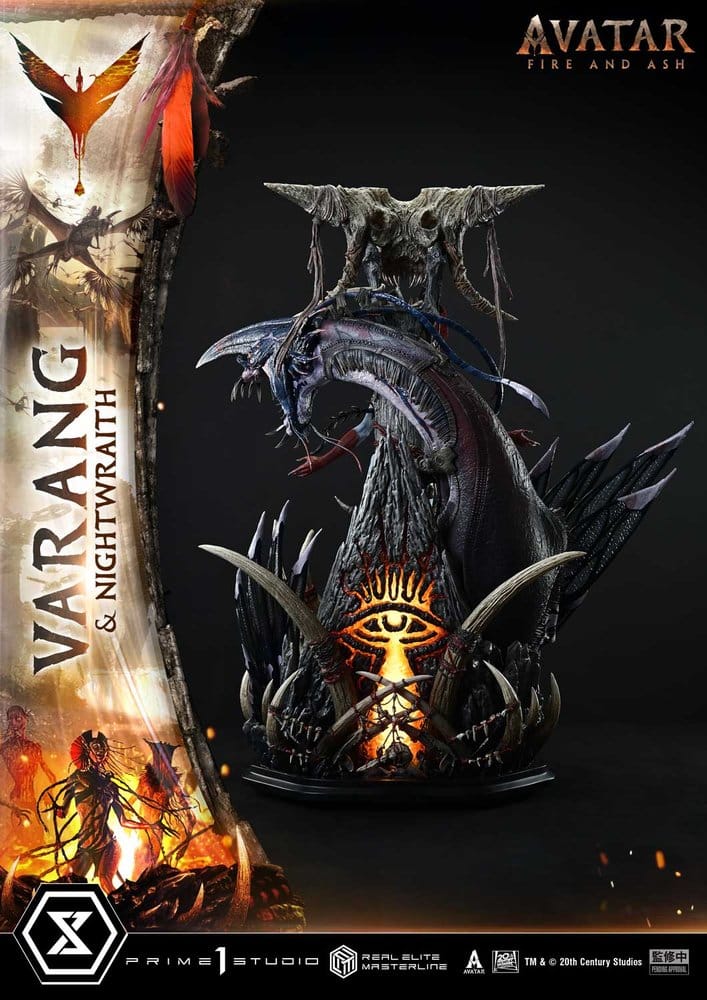 Avatar: Fire and Ash (Film) Real Elite Masterline Series Statue 1/4 Varang & Nightwraith Avatar Legacy Collection Bonus Version 96 cm
