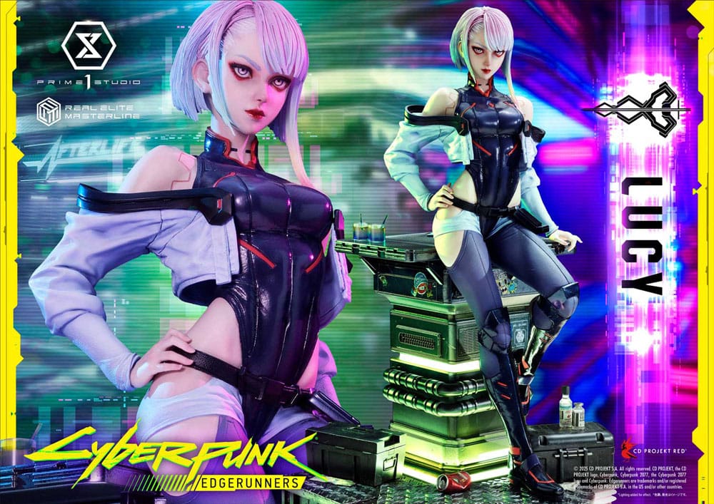 Cyberpunk: Edgerunners Real Elite Masterline Series Statue 1/4 Deluxe Bonus Version 50 cm