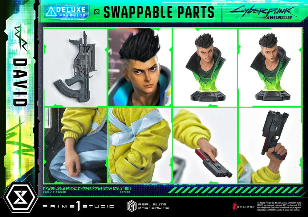 Cyberpunk: Edgerunners Real Elite Masterline Series Statue 1/4 David Bonus Version 58 cm