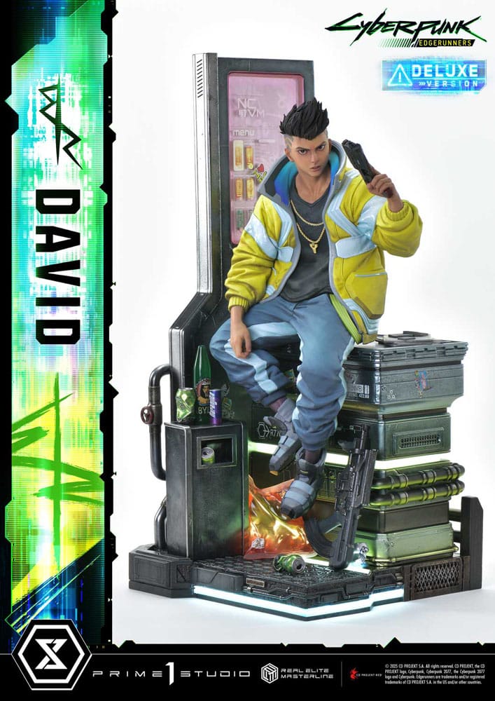 Cyberpunk: Edgerunners Real Elite Masterline Series Statue 1/4 David Deluxe Bonus Version 58 cm