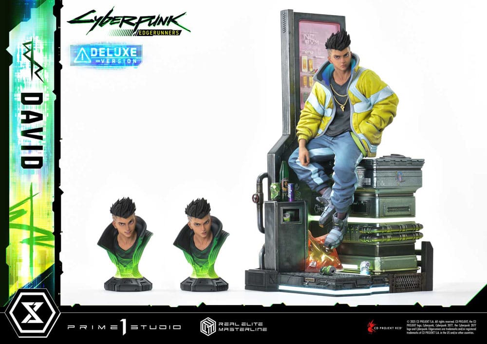 Cyberpunk: Edgerunners Real Elite Masterline Series Statue 1/4 David Deluxe Bonus Version 58 cm