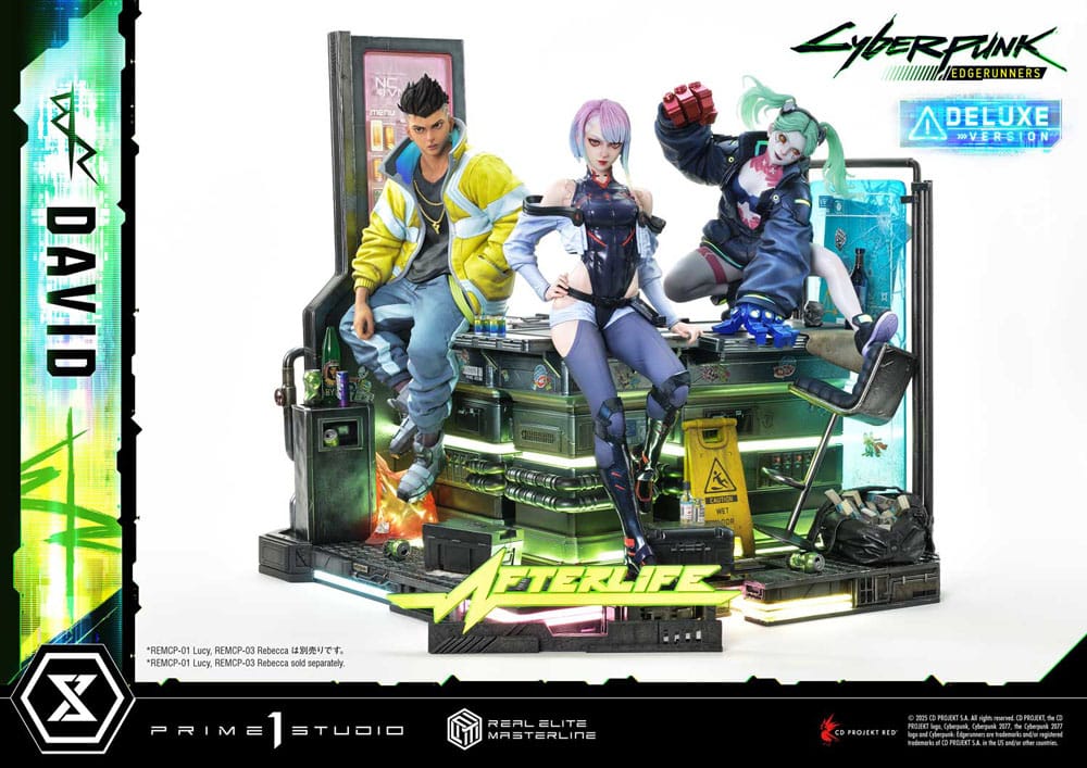 Cyberpunk: Edgerunners Real Elite Masterline Series Statue 1/4 David Deluxe Bonus Version 58 cm