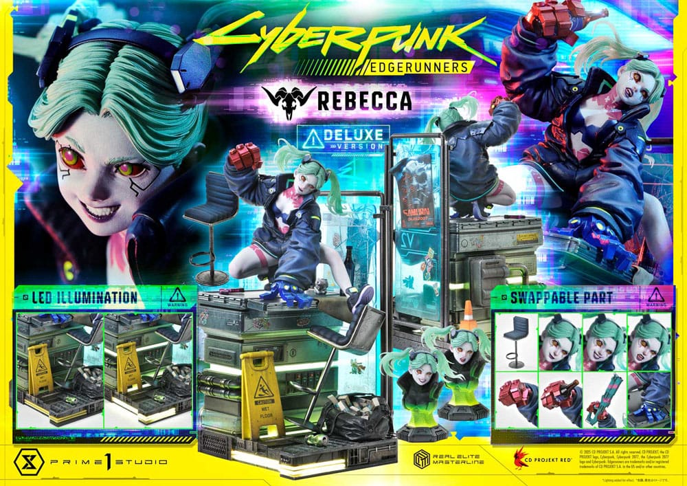 Cyberpunk: Edgerunners Real Elite Masterline Series Statue 1/4 Rebecca Deluxe Bonus Version 54 cm
