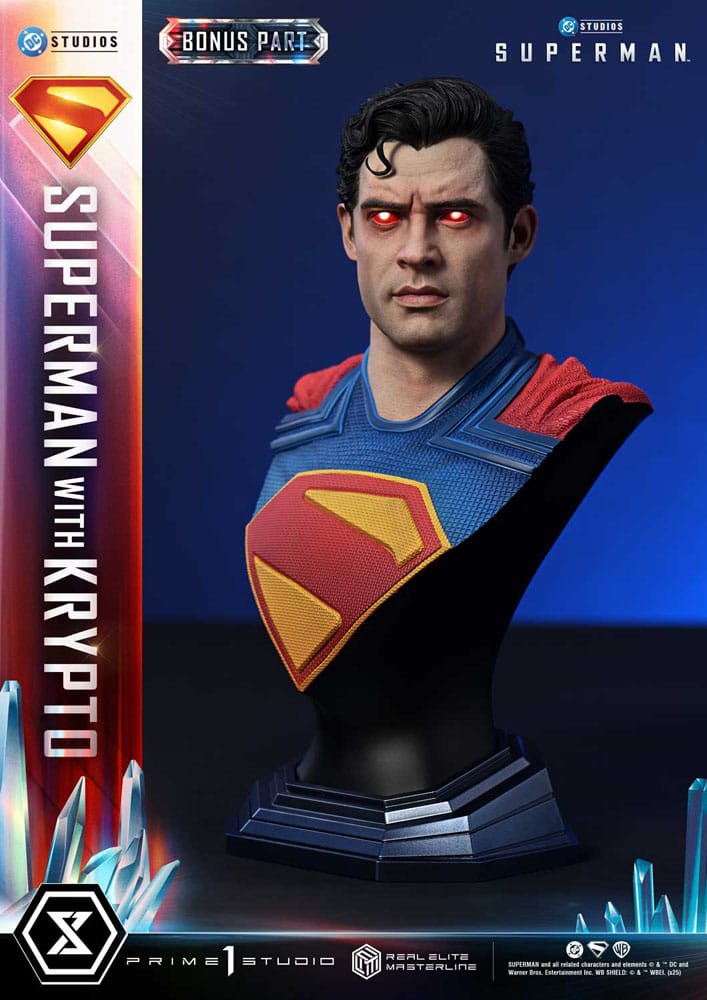 Superman (2025) Real Elite Masterline Series Statue 1/3 Superman with Krypto Bonus Version 95 cm