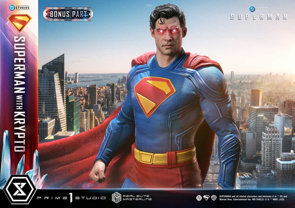 Superman (2025) Real Elite Masterline Series Statue 1/3 Superman with Krypto Bonus Version 95 cm