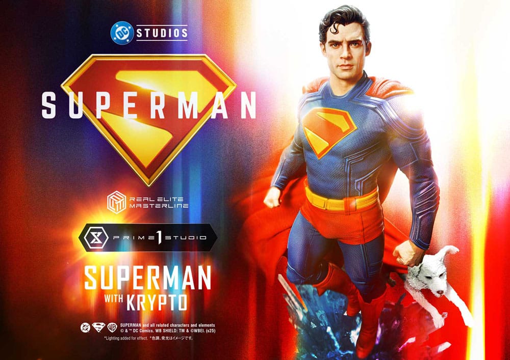 Superman (2025) Real Elite Masterline Series Statue 1/3 Superman with Krypto Bonus Version 95 cm