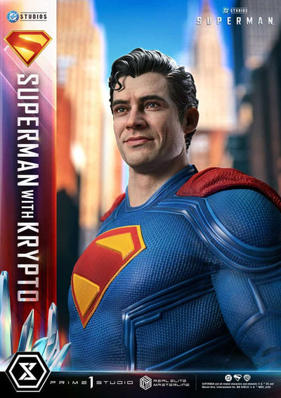 Superman (2025) Real Elite Masterline Series Statue 1/3 Superman with Krypto Bonus Version 95 cm
