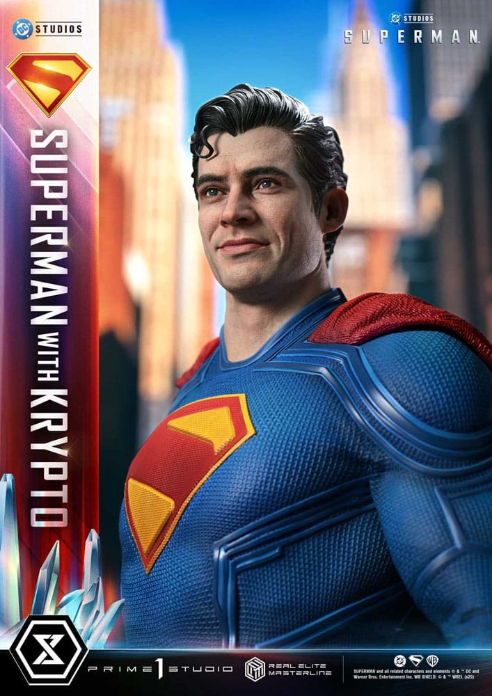 Superman (2025) Real Elite Masterline Series Statue 1/3 Superman with Krypto Bonus Version 95 cm