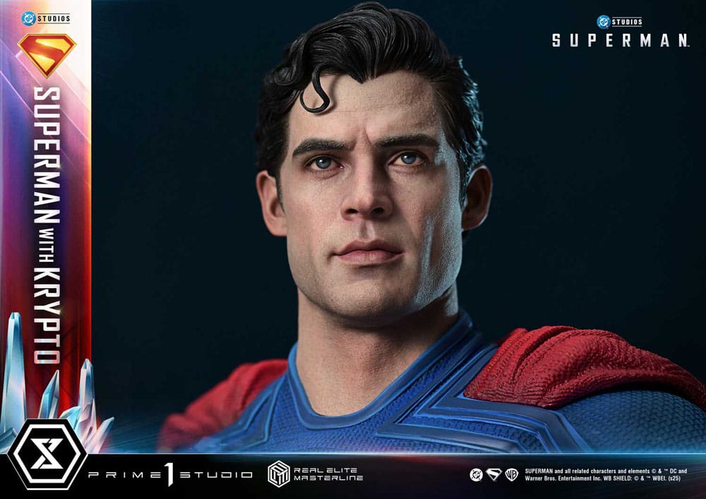 Superman (2025) Real Elite Masterline Series Statue 1/3 Superman with Krypto Bonus Version 95 cm